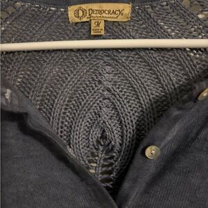 Democracy Navy Knit stop